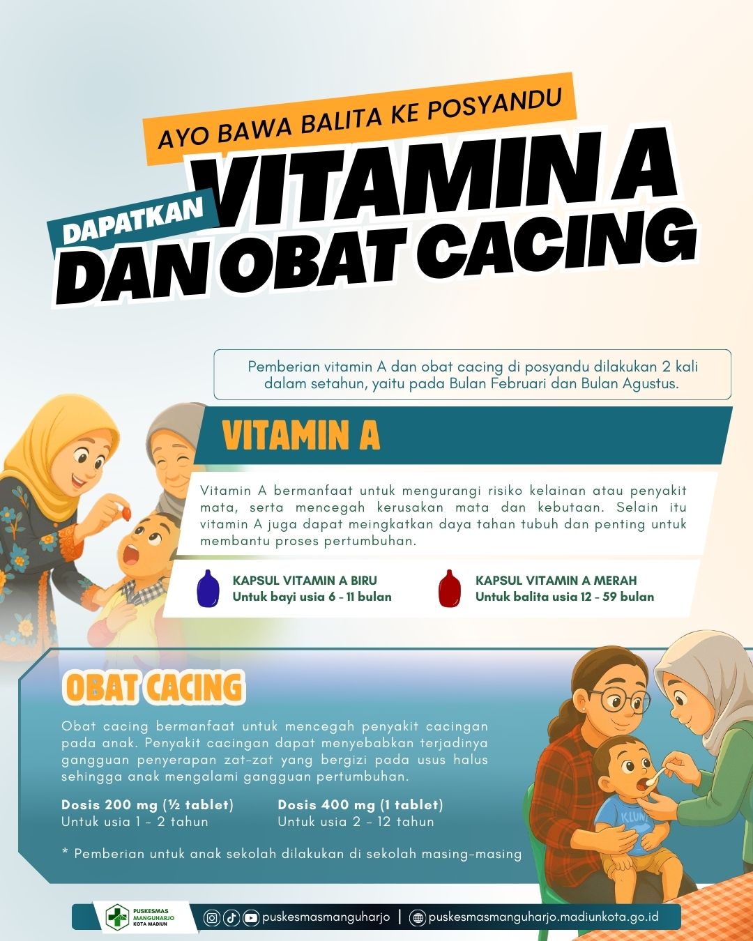 Vitamin A dan Obat Cacing